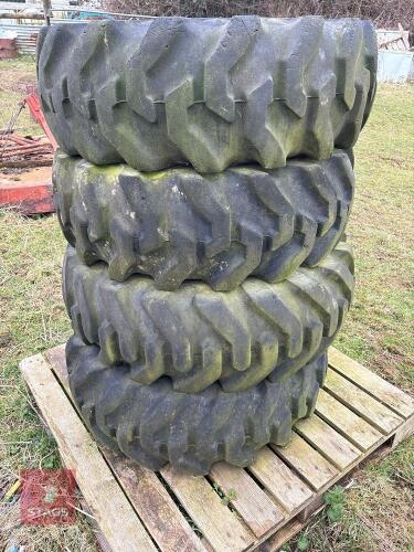 4 X 12.0/12.5-18 DUMPER TYRES