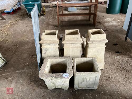 PLANTERS, CHIMNEYS POTS, SLATE (67)