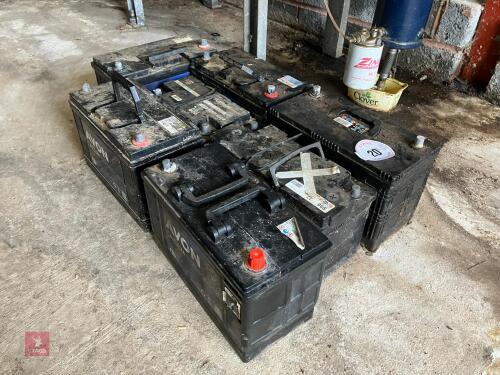 7 SCRAP/FAULTY BATTERIES (20)