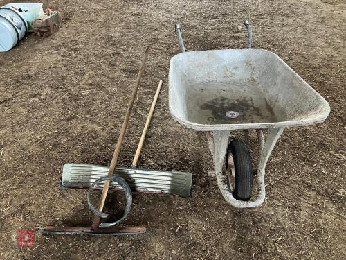 WHEELBARROW & SCRAPERS (50)