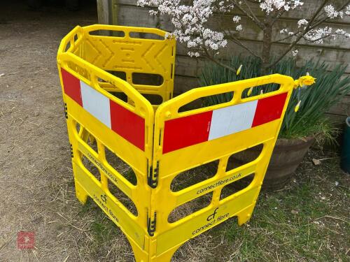 YELLOW PEDESTRIAN BARRIER