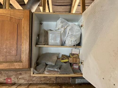 CUPBOARD OF NAILS, FIXINGS/CONSUMABLES