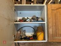 CUPBOARD OF SAND PAPER/FIXING/TOOLS - 2
