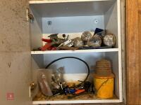 CUPBOARD OF SAND PAPER/FIXING/TOOLS - 6