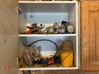 CUPBOARD OF SAND PAPER/FIXING/TOOLS - 7