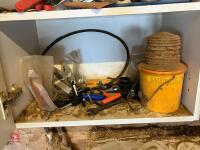 CUPBOARD OF SAND PAPER/FIXING/TOOLS - 8