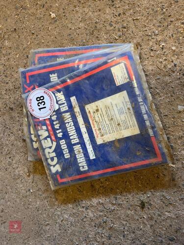 3 X CARBON BANDSAW BLADES
