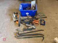 BOX OF ASSORTED HAND TOOLS - 2