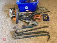 BOX OF ASSORTED HAND TOOLS - 3