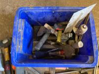 BOX OF ASSORTED HAND TOOLS - 5