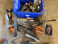 BOX OF ASSORTED HAND TOOLS - 10