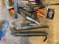 BOX OF ASSORTED HAND TOOLS - 11