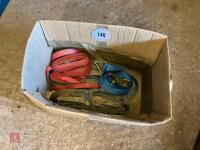 BOX OF MIXED RACHET STRAPS