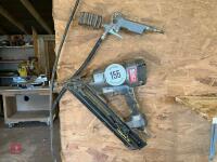 SENCO AIR NAIL GUN AND TYRES - 6