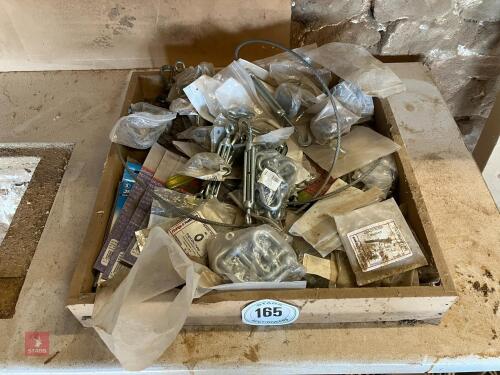 TRAY OF ASSORTED SHACKLES ETC