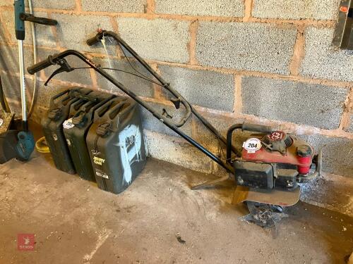 SMALL PETROL GARDEN ROTAVATOR