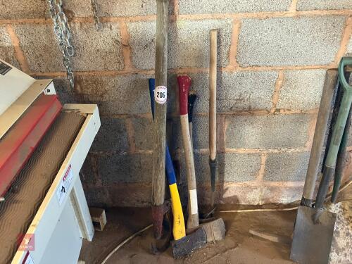 TIMBER GRAB, AXES AND HOOKS
