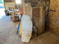 6 X HARDWOOD TIMBER SLABS - 4