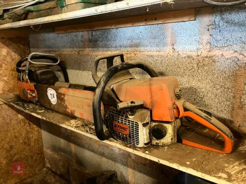2 X CHAINSAWS (S/R)