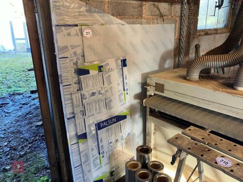 5 X SHEETS OF POLYCARBONATE PERSPEX