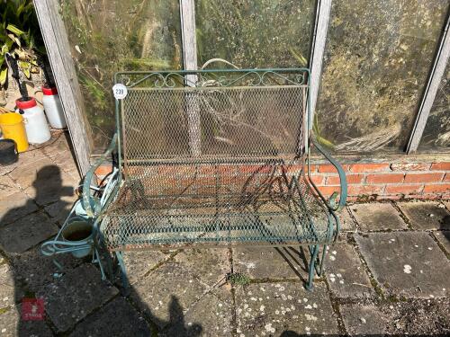 IRON GARDEN ROCKING BENCH