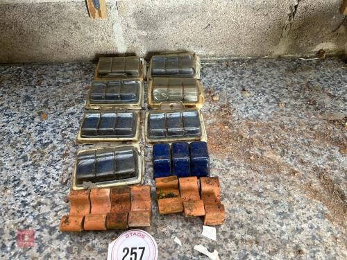 QTY OF TERRACOTTA PLANT POT STANDS/FEET