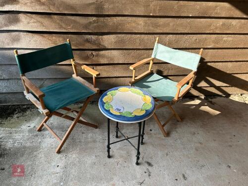 2 X SAFARI FOLDING CHAIRS