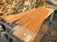 QTY OF VARIOUS COLOUR/THICKNESS VENEER - 7