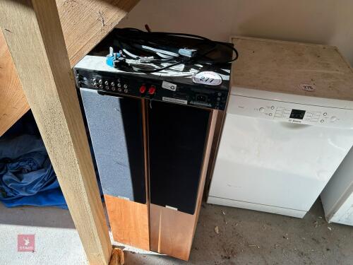 2 X TANNOY UPRIGHT MUSIC SPEAKERS