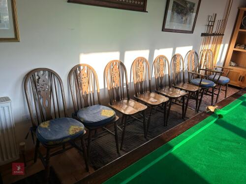 8 X DINING TABLE CHAIRS
