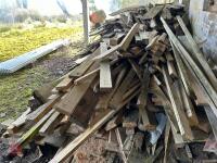 VERY LARGE HEAP OF TIMBER LENGTHS - 4