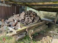 VERY LARGE HEAP OF HARDWOOD TIMBER - 3