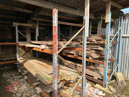 3 X STILLAGES OF HARDWOOD TIMBER LENGTHS