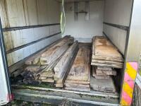 2 X CONTAINERS FULL OF HARDWOOD TIMBER