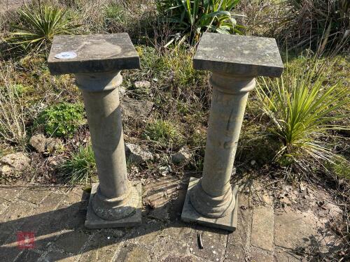 ORNATE MARBLE COLUMNS AND PEDESTALS