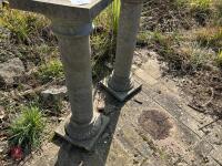 ORNATE MARBLE COLUMNS AND PEDESTALS - 4
