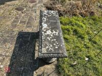 ORNATE GARDEN BENCH - 5
