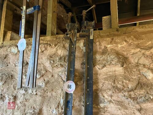 2 X NU-TOOLS 2.1M SASH CLAMPS