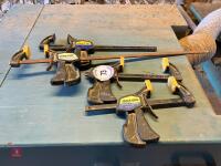 4 X QUICK-GRIP BAR CLAMPS - 3