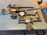 4 X QUICK-GRIP BAR CLAMPS - 4