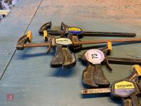 4 X QUICK-GRIP BAR CLAMPS - 6
