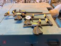 4 X QUICK-GRIP BAR CLAMPS - 7