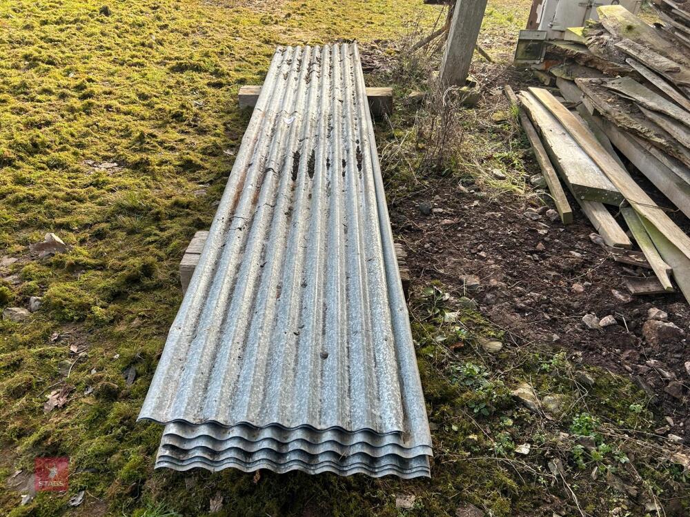 12' SHEETS OF GALVANISED CORRUGATED IRON