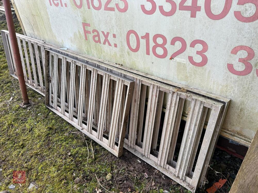 3 X ALUMINIUM FRAME SECTIONS