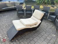 9 PIECE GARDEN FURNITURE SET - RATTEN - 2
