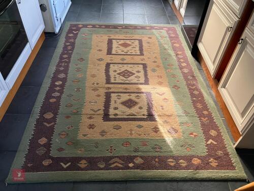3 SEPARATE FLOOR RUGS