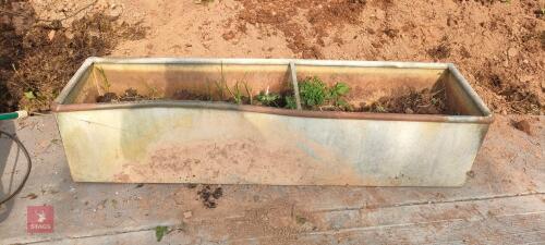 2 METAL WATER TROUGHS WITH HOLES