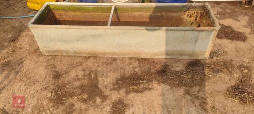 1 METAL WATER TROUGH WITH HOLES