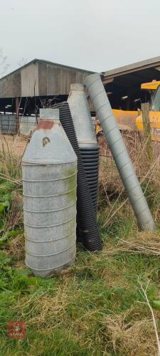 TWO GRAIN PEDESTALS