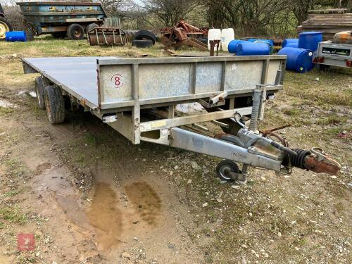 IFOR WILLIAMS 16' FLAT BED TRAILER